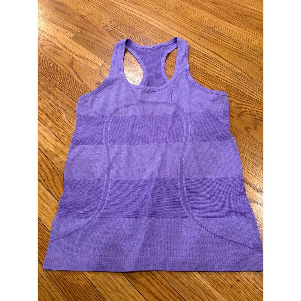 Lululemon Swiftly Tech Tank Top Size 8 Purple Racerback Athletic Shirt